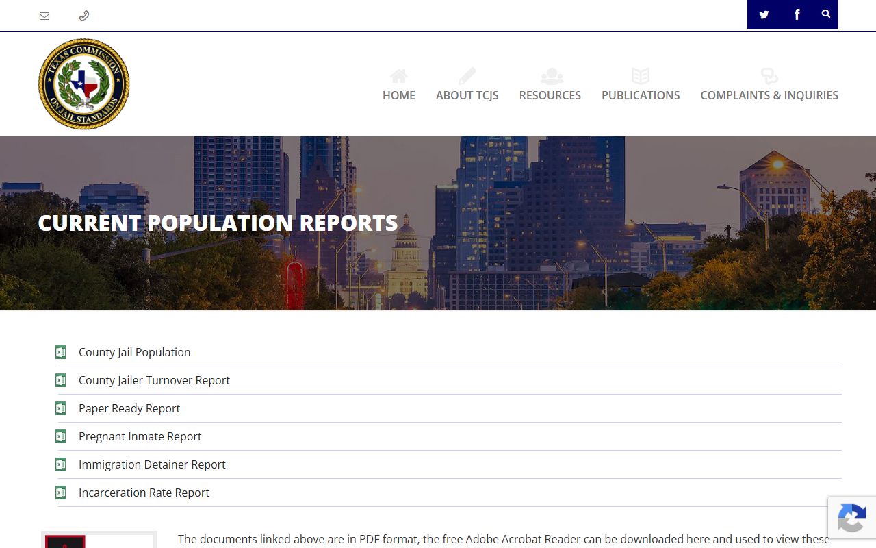 Taylor County inmate population TCJS report source